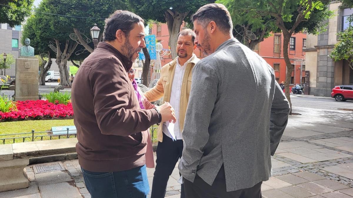 Rubens Ascanio y Luis Yeray Gutiérrez, este jueves.