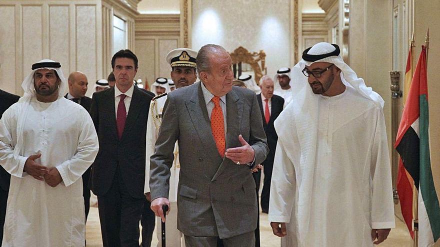 Joan Carles I amb el xeic Mohammed bin Zayed al-Nahyan