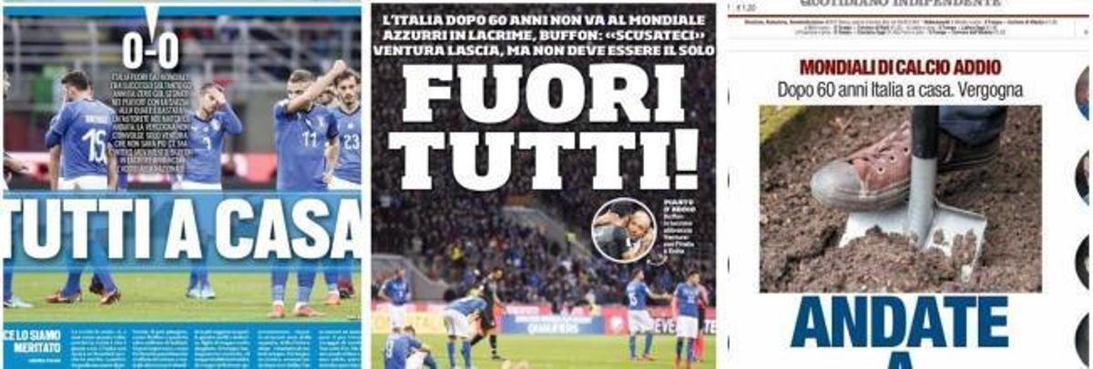 El fracaso de 'la Azzurra' conmociona al fútbol italiano