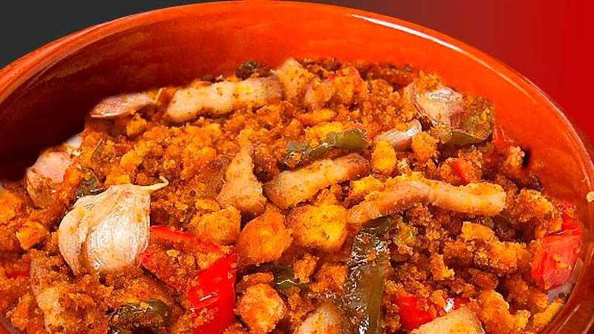 Imagen de un plato de migas extremeñas.