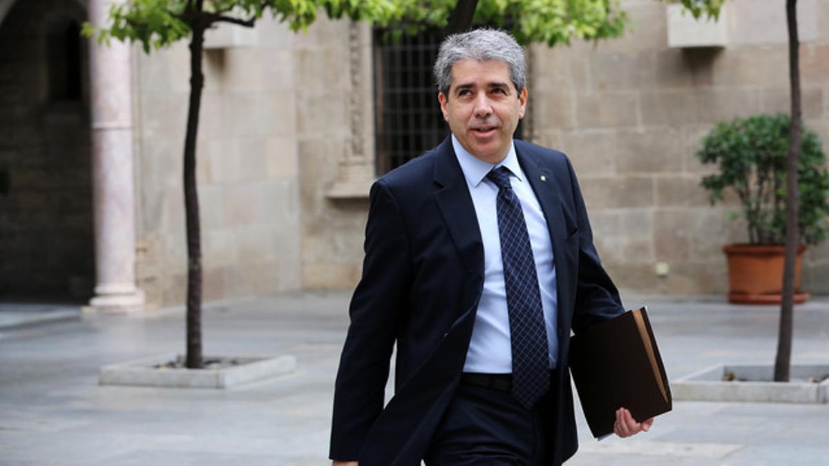 El 'conseller' de Presidència y portavoz del Govern, Francesc Homs, el pasado 8 de abril.