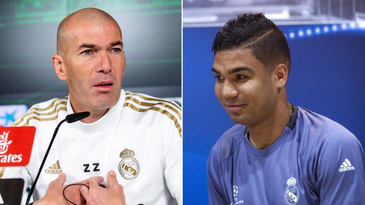 Zinedine Zidane y Casemiro hablarán en la previa del Real Madrid - Borussia Moenchengladbach de la Champions 2020/21