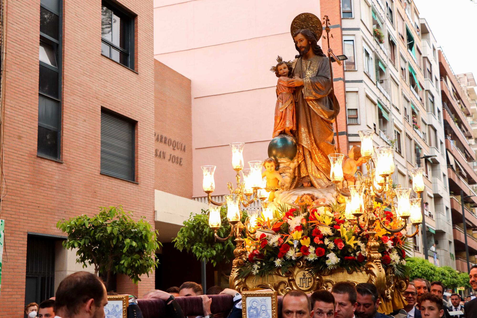 Procesión de Sant Josep Obrer en Torrent.