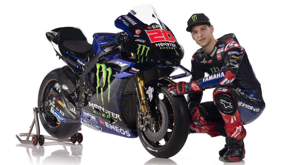 Fabio Quartararo, con la nueva Yamaha M1 para 2022