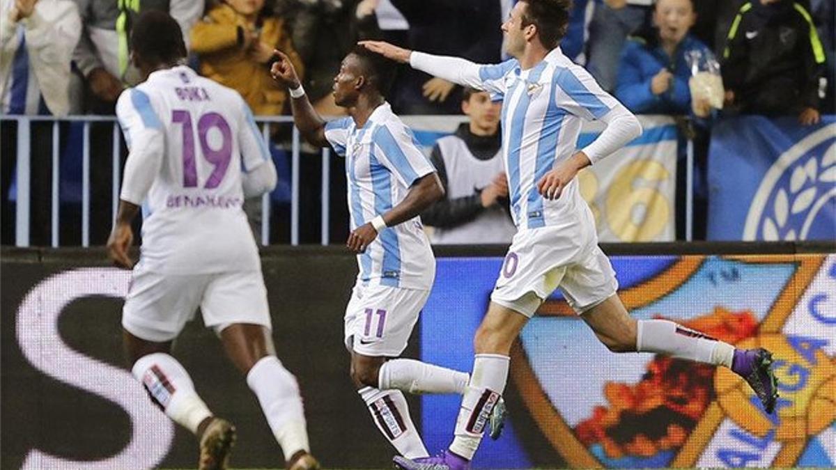 Atsu debutó con gol en el Málaga