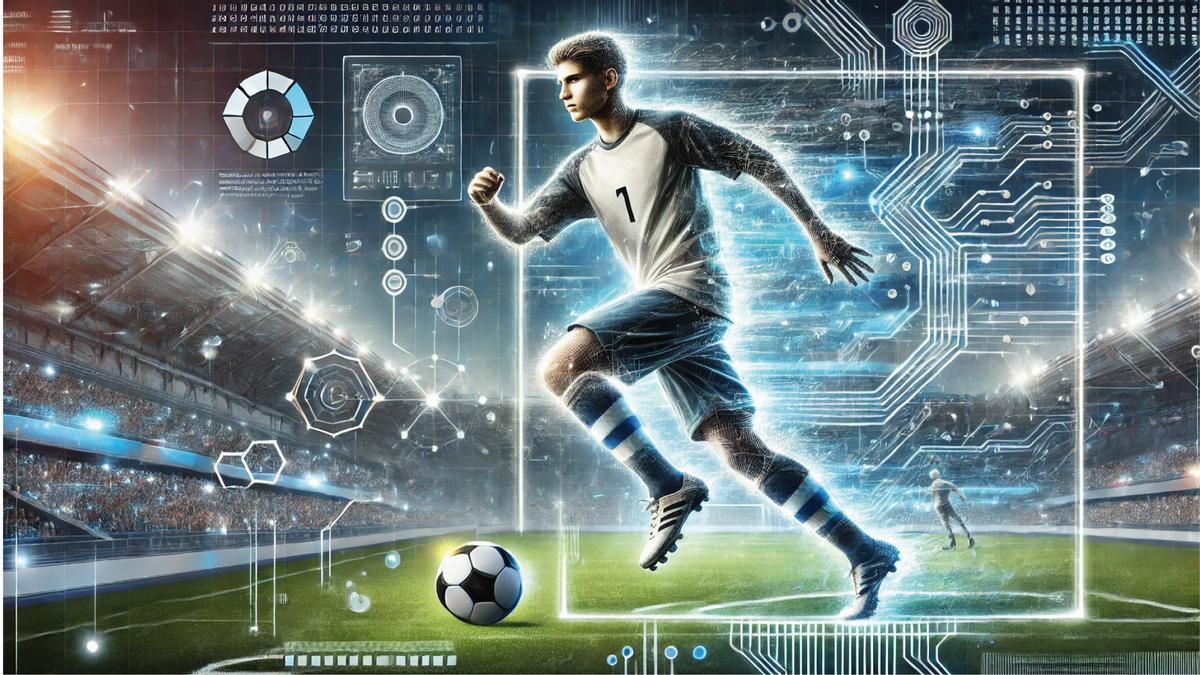 Imagen de un futbolista generada por la Inteligencia Artificial