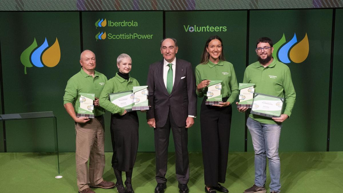 Ignacio Galán, presidente de Iberdrola, en el acto de entrega.