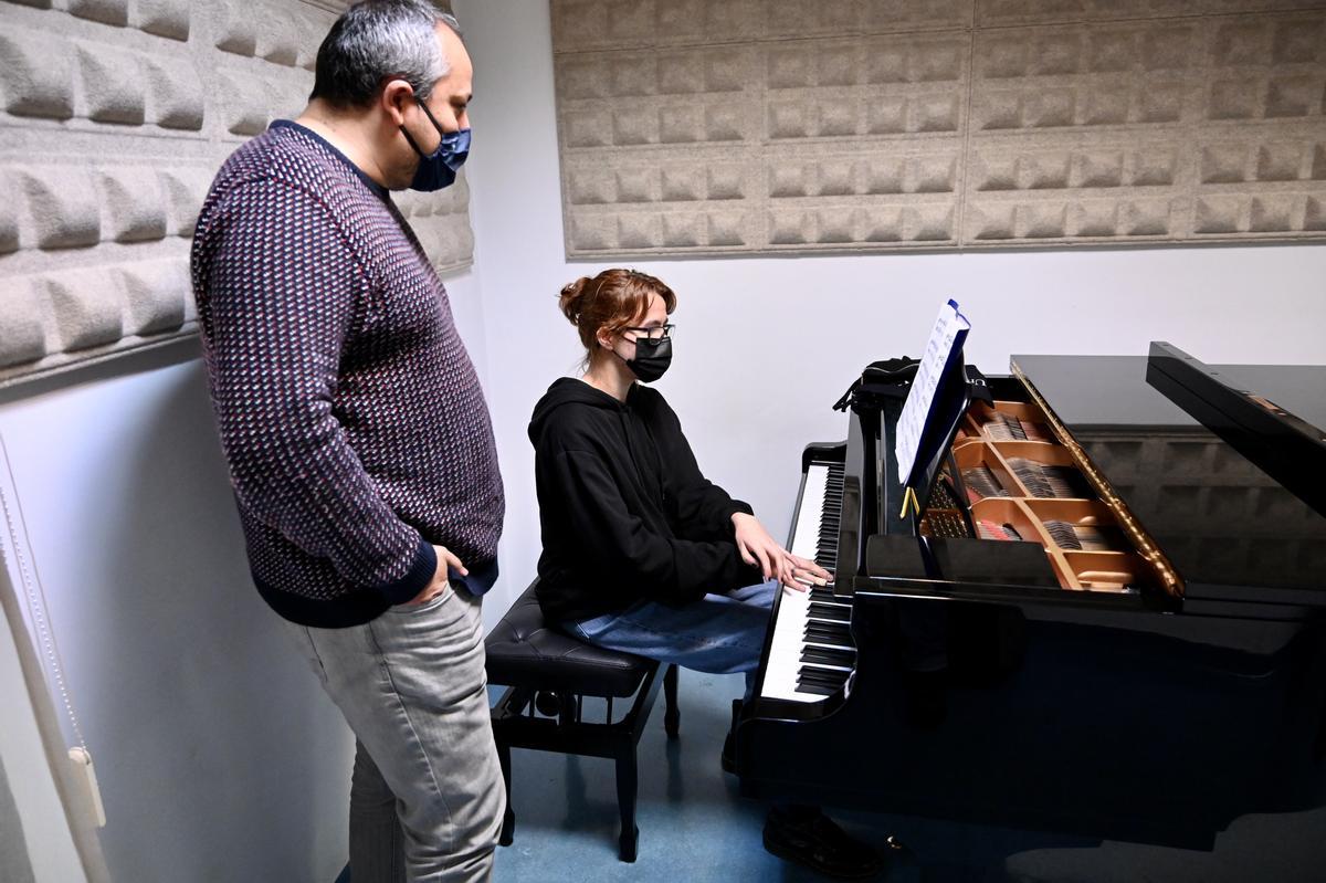 El piano es uno de los instrumentos favoritos de los alumnos/ Rafa Vázquez
