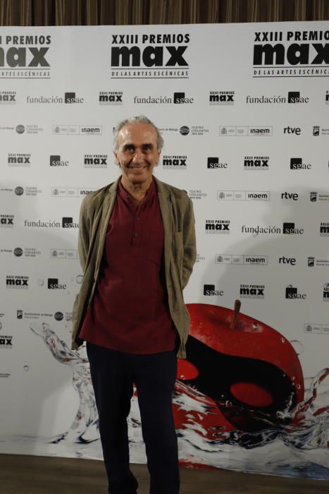 Candidatos, presentadores e invitados a los galardones desfilaron por la 'alfombra roja invisible' del AC Málaga Palacio