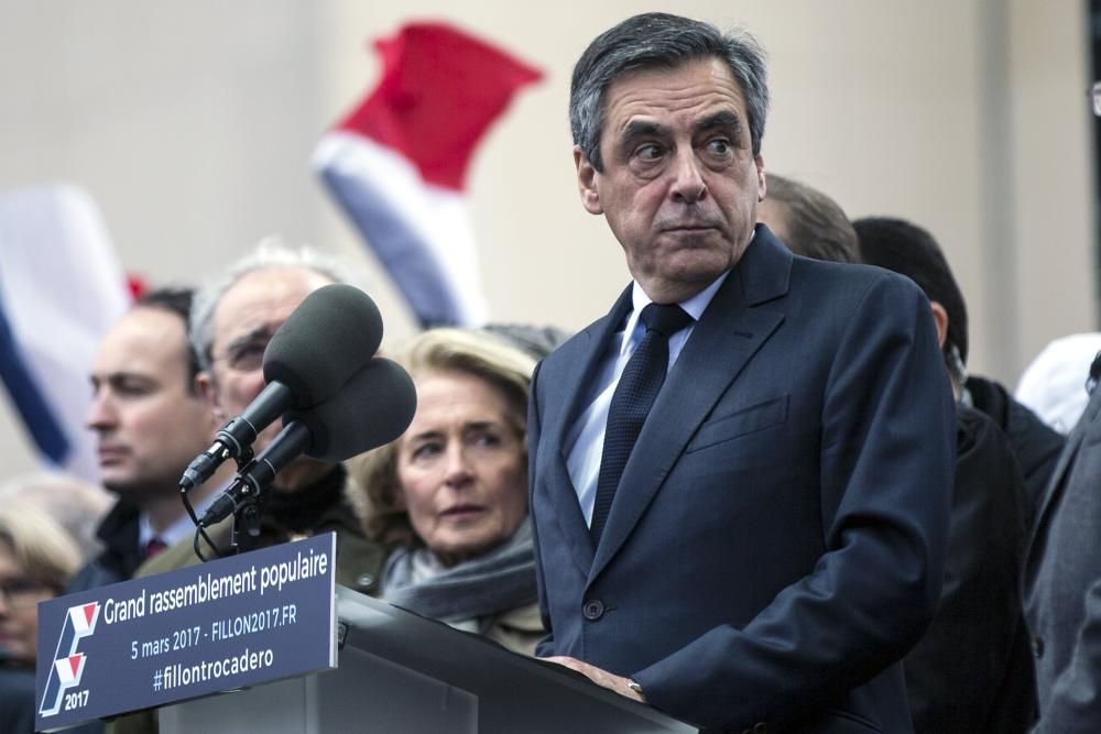 Acto de apoyo a François Fillon en París