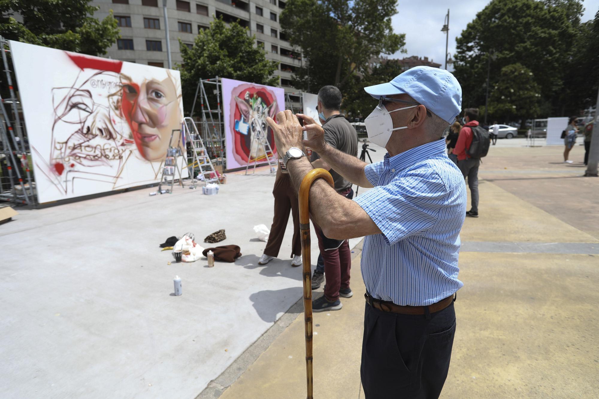 El arte mural toma las calles de Avilés