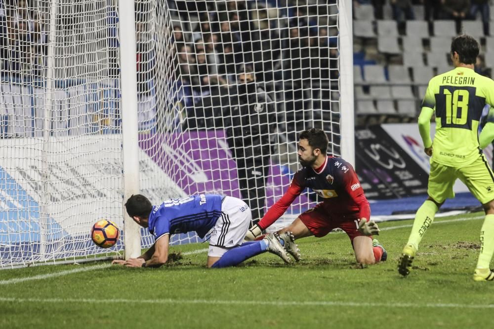 El partido entre el Real Oviedo y El elche, en imágenes