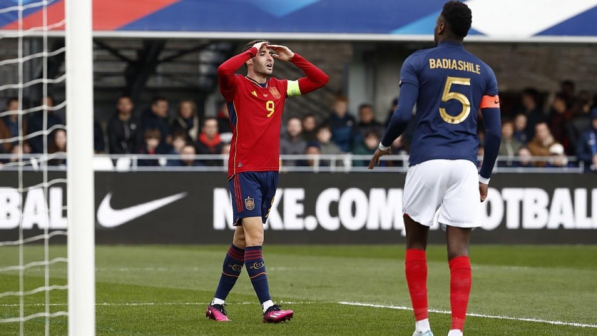 Imagen del encuentro entre Francia y España Sub-21