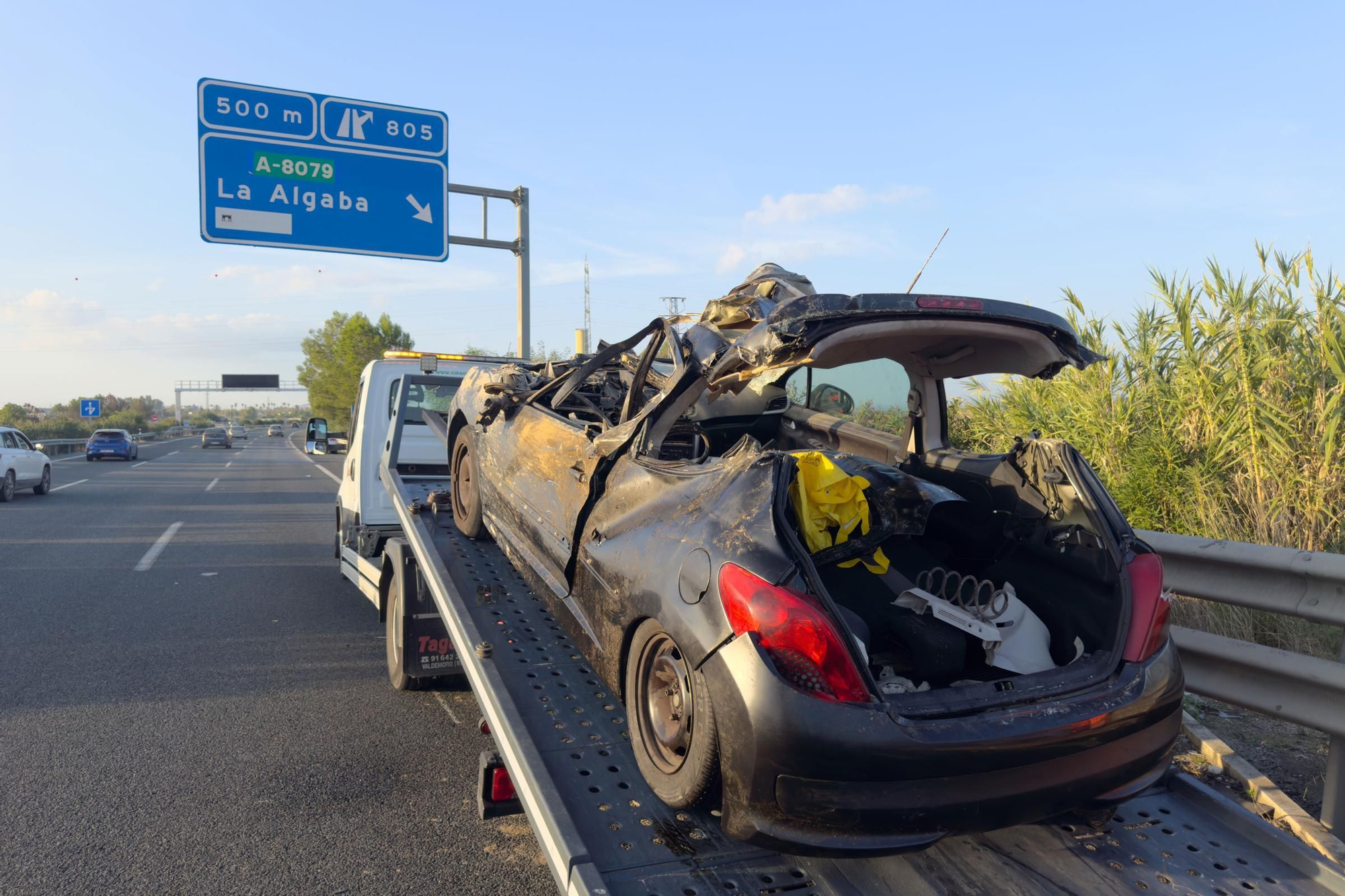 FOTOS | Accidente en Santiponce con dos fallecidos