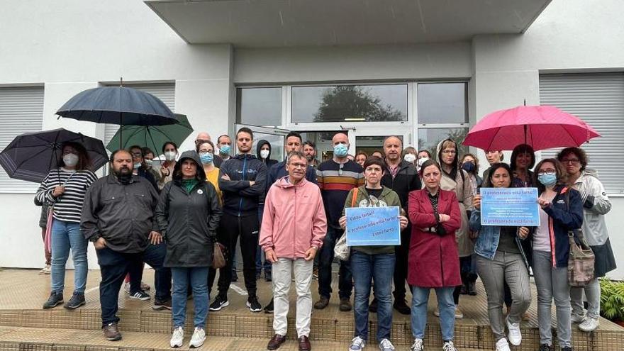 Protesta de los profesores del Ramón Cabanillas