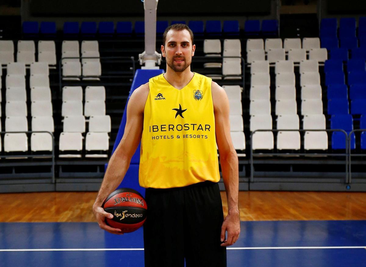 Aguilar, en en el inicio de la pretemporada del CB Canarias 19/20.