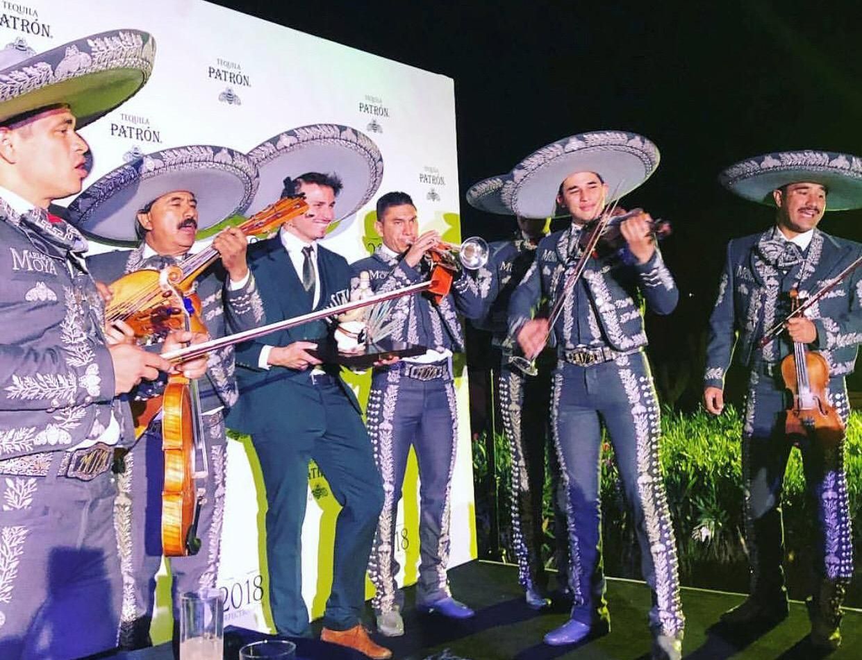 Yeray Monforte durante la celebración del Mundial de cócteles de 2018 en México