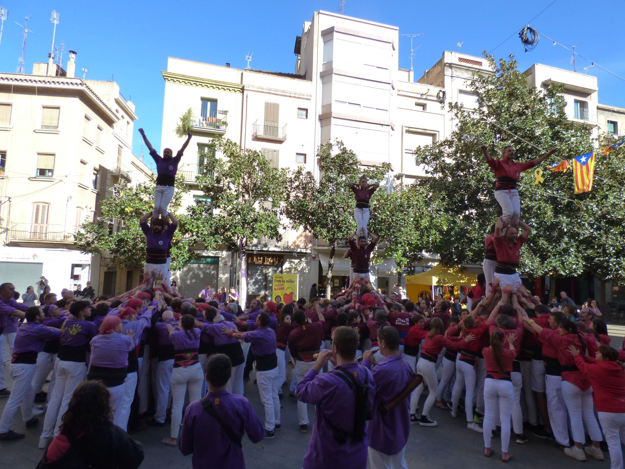 Els Merlots de Figueres celebren el final de temporada acompanyats de la Colla Jove de Barcelona i els Maduixots