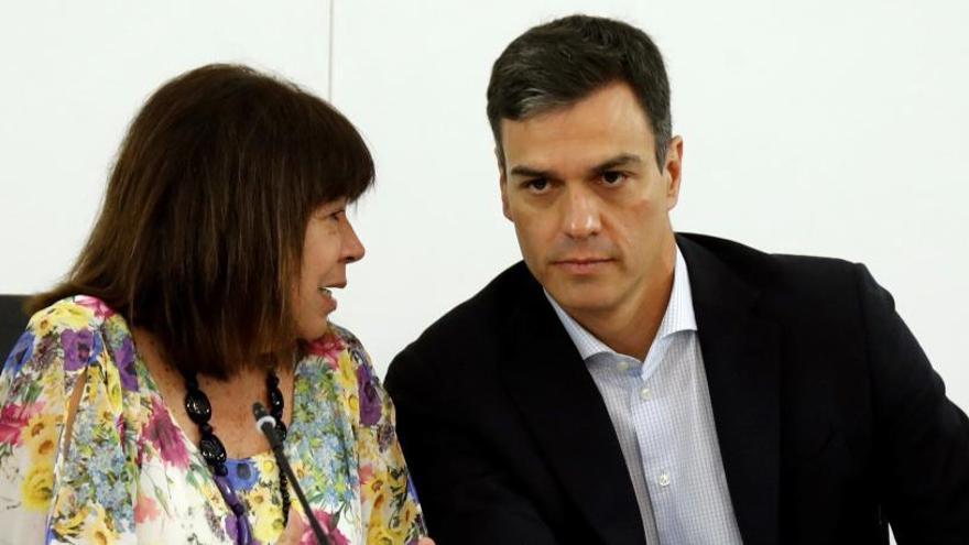 Pedro Sánchez, este lunes en la Ejecutiva del PSOE.