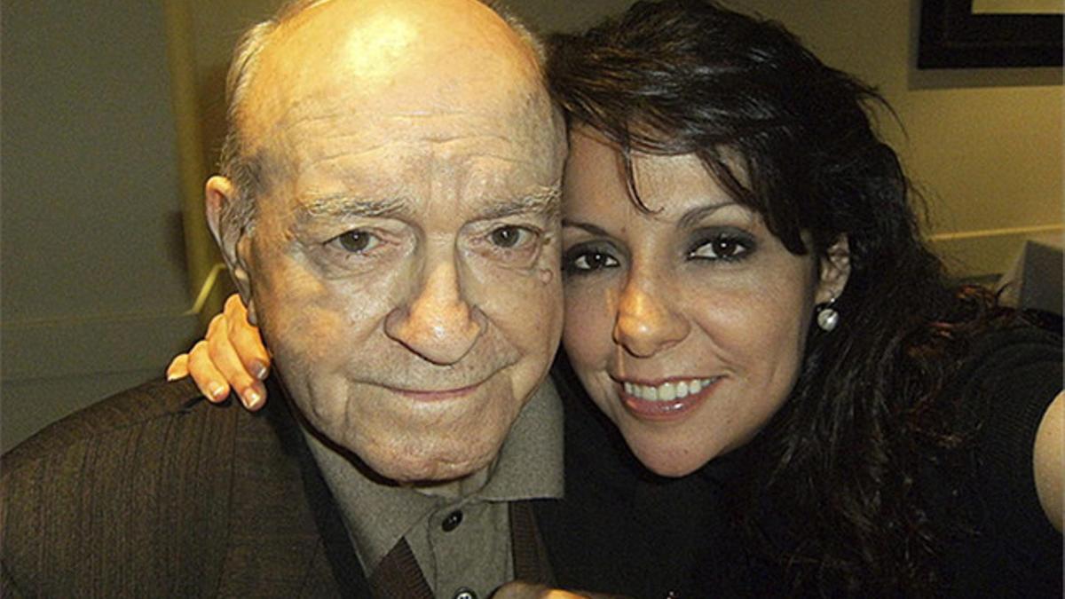 Gina González, junto a Di Stéfano