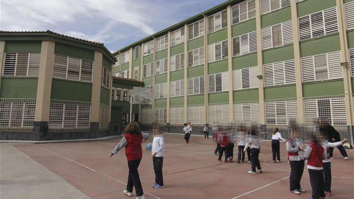 Patio del colegio Sagrado Corazón de Cáceres.