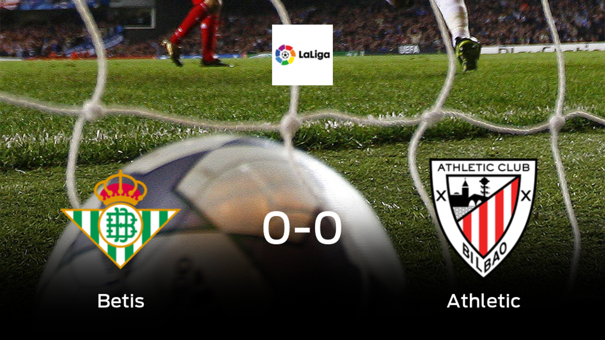 El Real Betis y el Athletic se reparten los puntos en un partido sin goles (0-0)