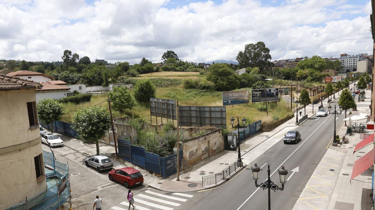 Solares e inmuebles abandonados en la zona de la calle Francisco González Argüelles.