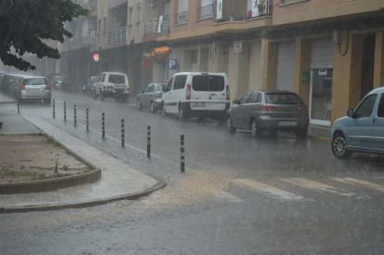 Forta tempesta d'estiu a Berga