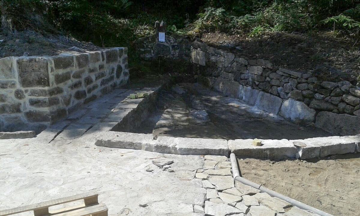 Una de las fuentes analizadas por el Concello de Meaño