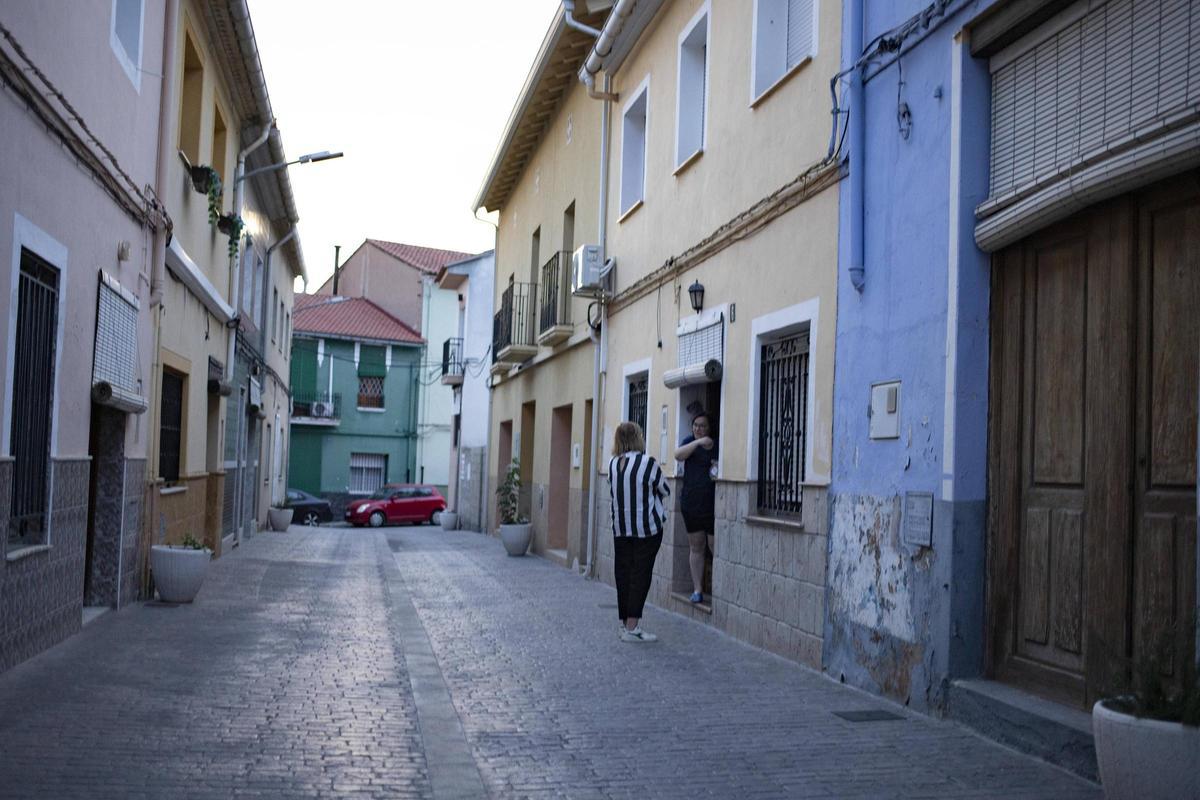 Una calle del pueblo de Cerdà.
