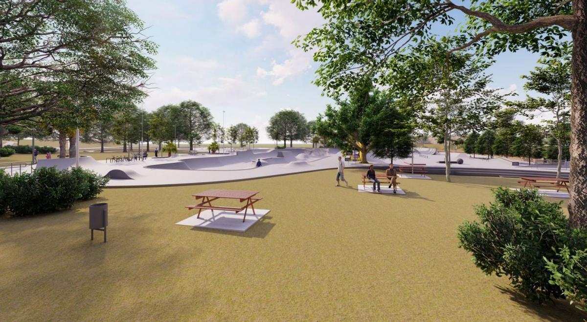 Zonas verdes junto al nuevo skatepark del Gulliver. | LEVANTE-EMV