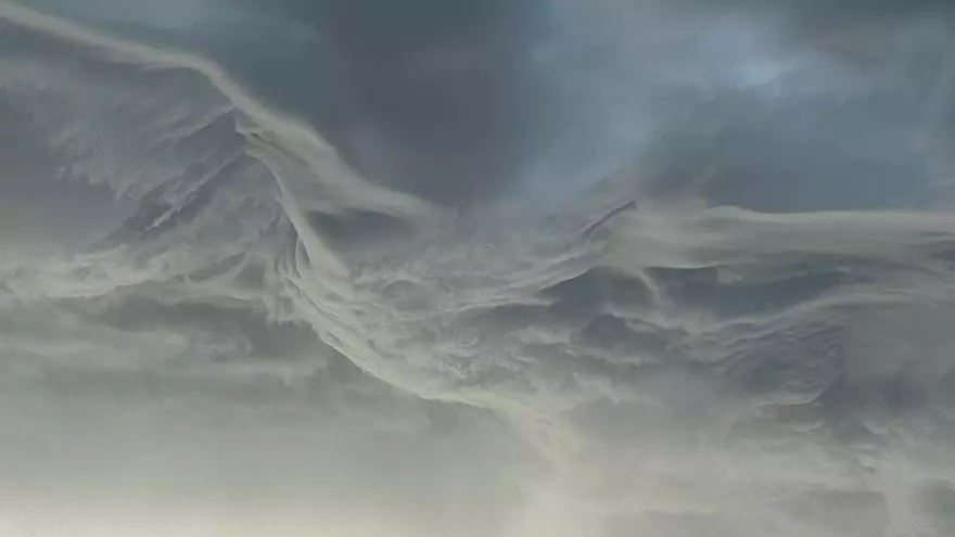 Las nubes asperatus dejan una escena de película en el cielo de la Vega Baja