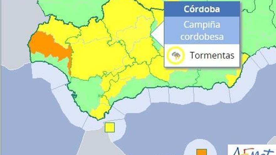 El tiempo en Córdoba: el aviso amarillo por tormentas se amplía a toda la provincia