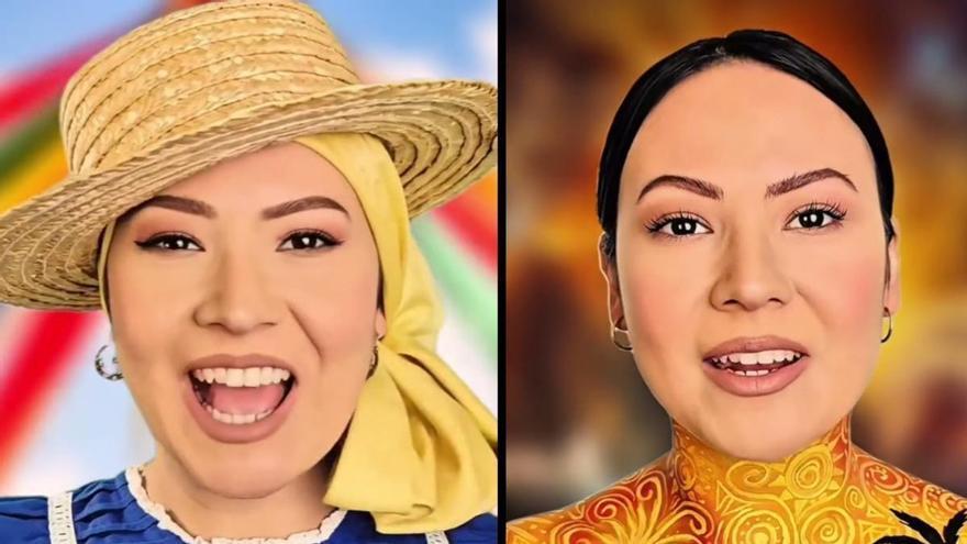 El maquillaje de Noemí Pérez para celebrar el Día de Canarias