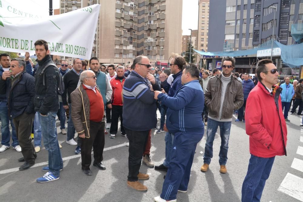 Manifestación en Murcia de los agricultores