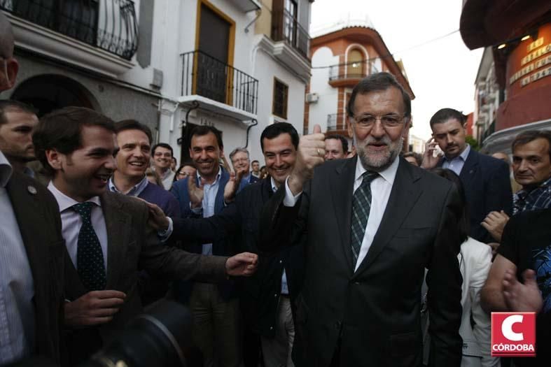 Visita y mitin de Rajoy a la localidad cordobesa de Cabra