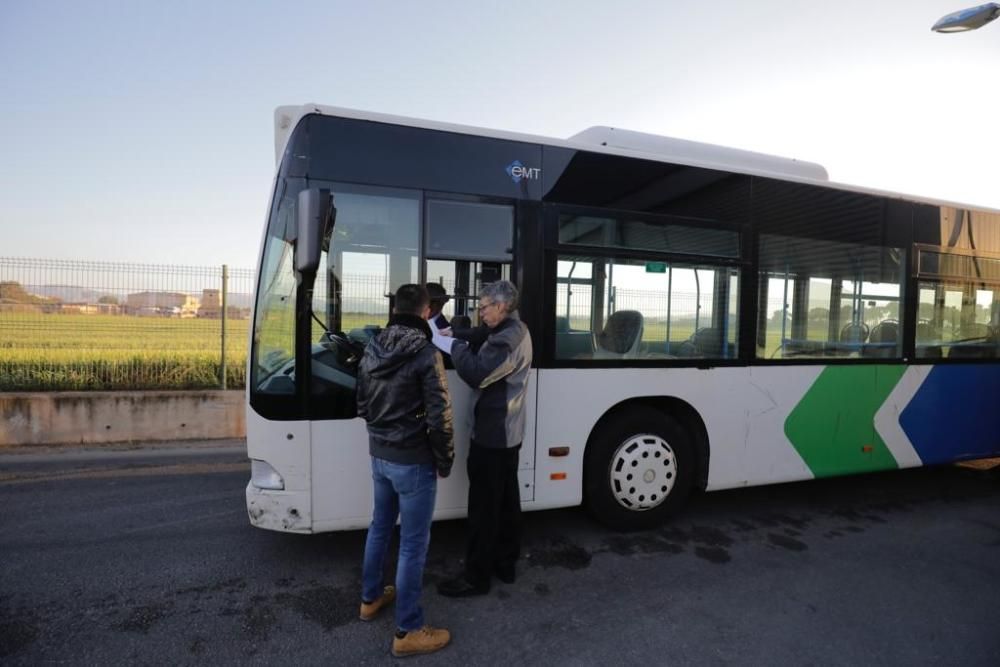 Arranca la primera tanda de paros parciales en la EMT