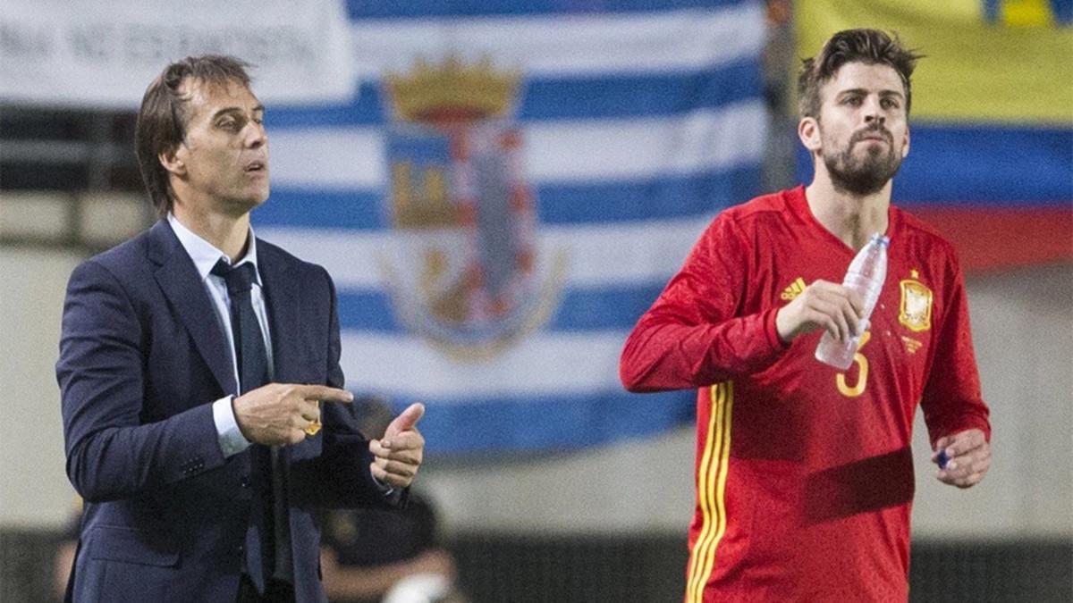 Julen Lopetegui sigue confiando en Gerard Piqué en la selección española