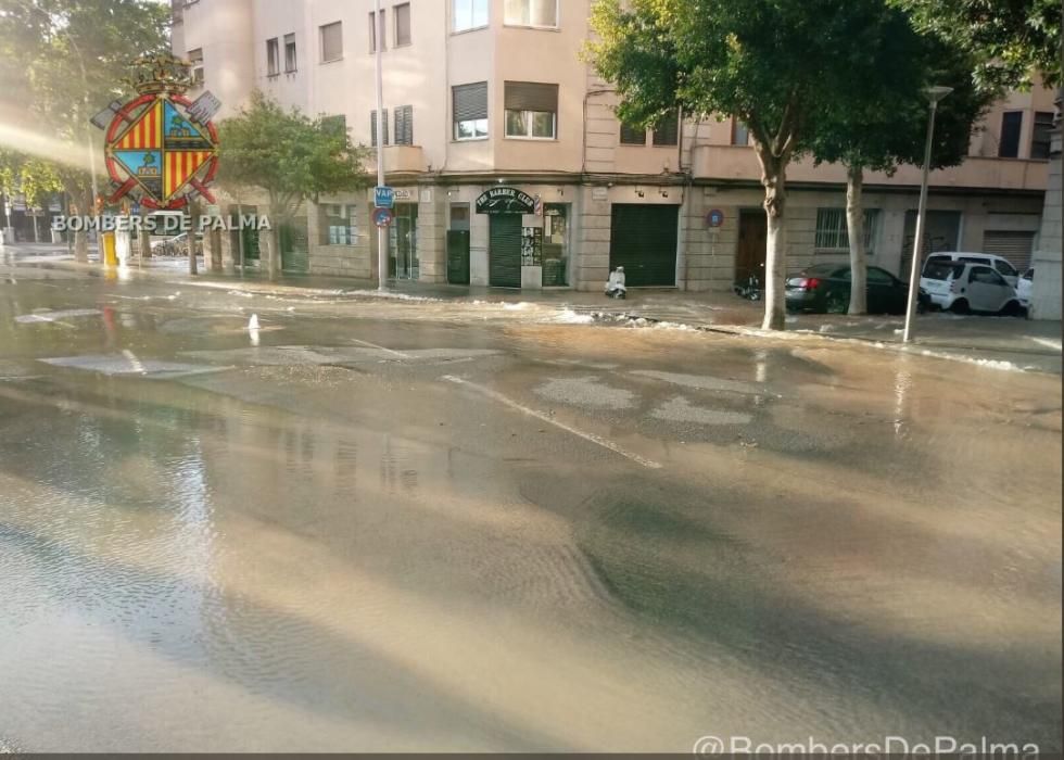 La rotura de una tubería deja sin agua las barriadas de El Fortí, el Terreno y Son Armadans