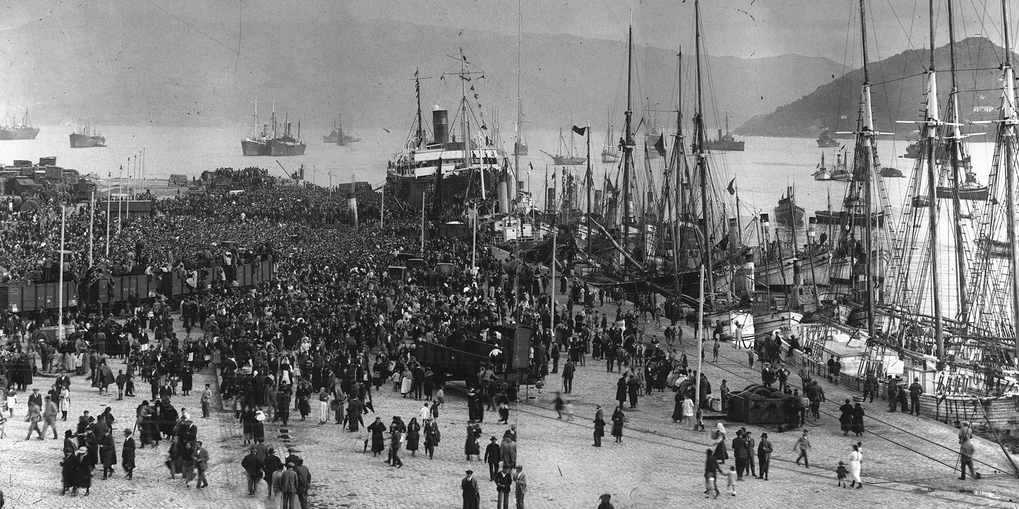 Puerto de Vigo en torno a 1925