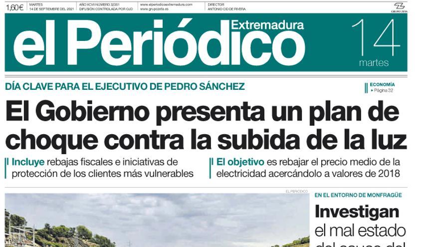 Consulta la portada correspondiente al día 14 de septiembre del 2021