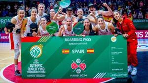 España celebra su billete para los Juegos Olímpicos de París