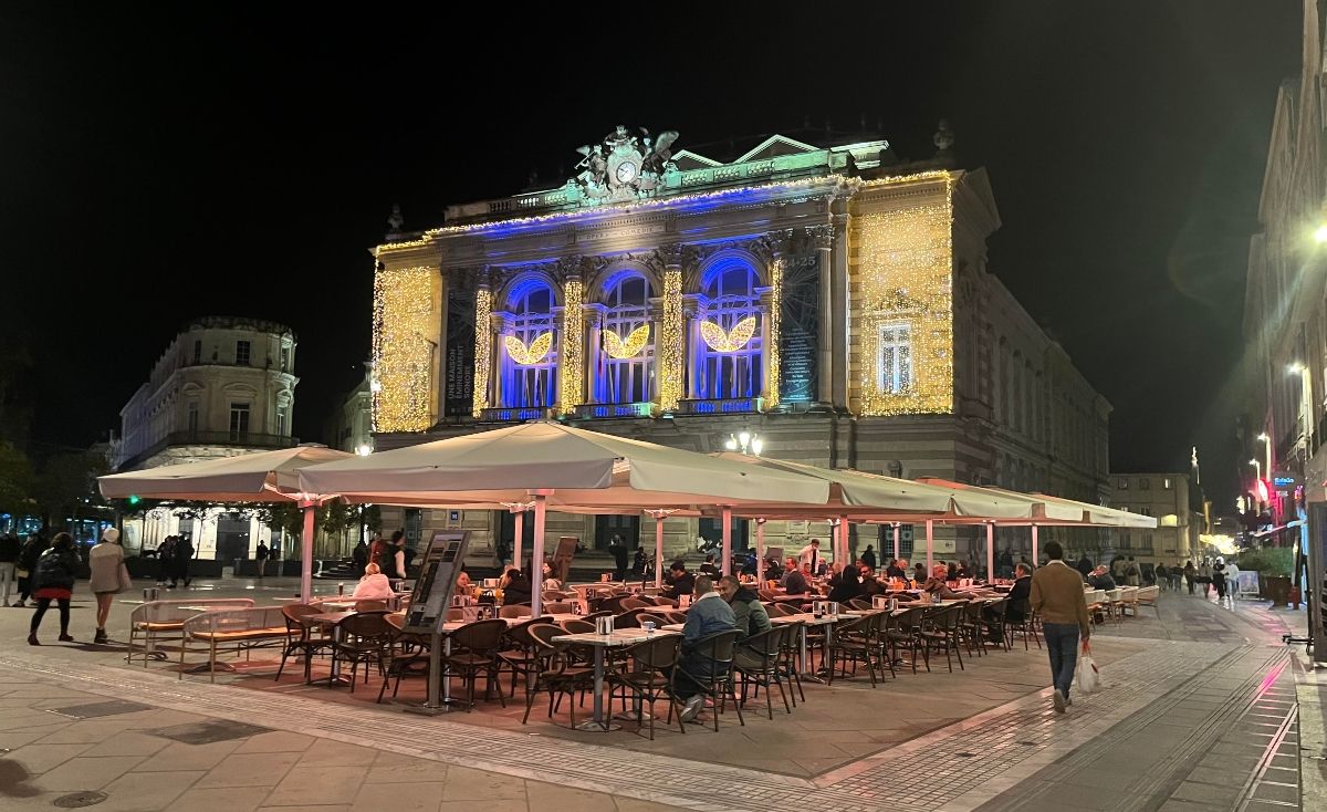 Montpellier se prepara para estas fiestas navideñas.