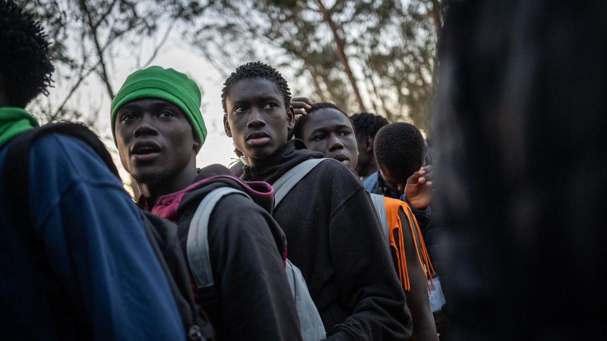 Varias personas migrantes acogidas en el centro tinerfeño de Las Raíces.