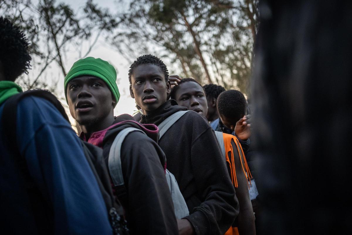 Varias personas migrantes acogidas en el centro tinerfeño de Las Raíces.