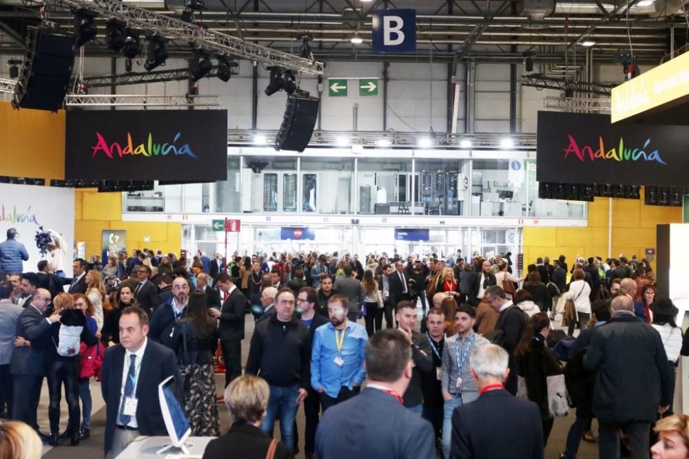 Inauguración de los pabellones de Andalucía y Málaga en Fitur.