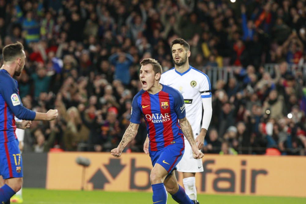 Los jugadores de Tevenet afrontan la vuelta de la Copa del Rey en el Camp Nou