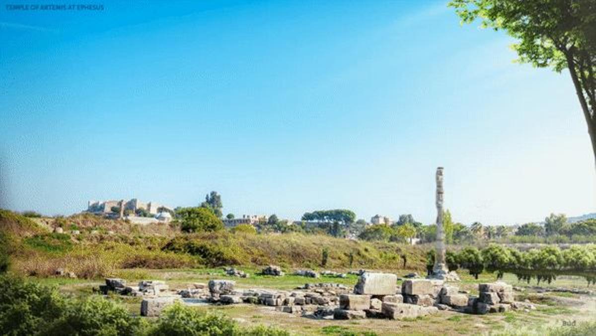 Templo de Artemisa en Éfeso, reconstrucción en tiempo real