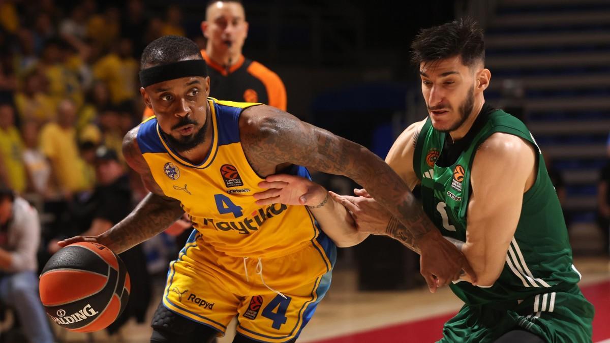 Lorenzo Brown en un partido ante Panathinaikos