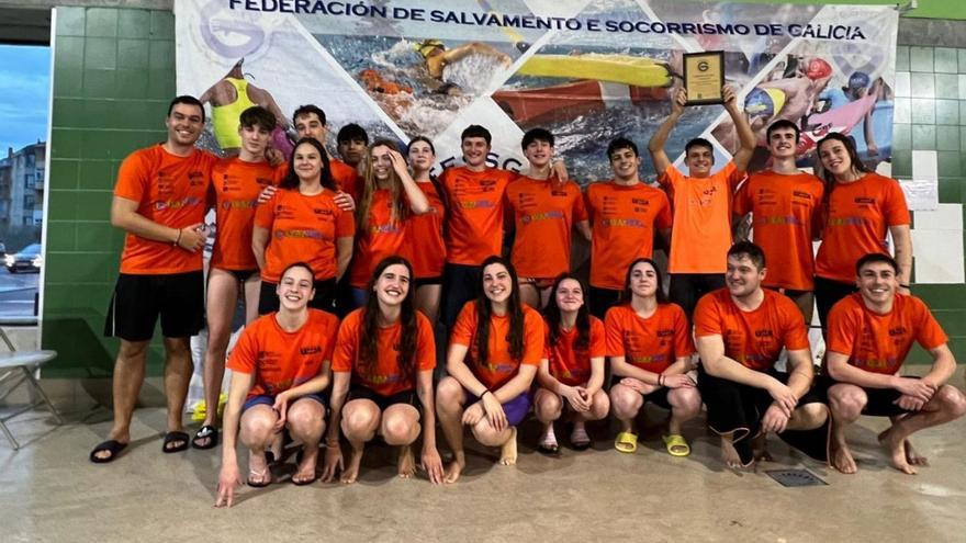 El Club Acuático Umia logra su segundo título gallego consecutivo